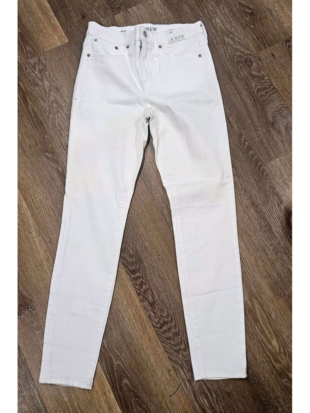 J.Crew White Skinny Jeans Toothpick Size 28